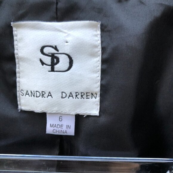 Sandra Darren Vintage Cottagecore Polka Dot Blazer Size 6 - Picture 3 of 6